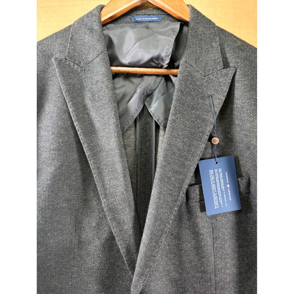 Joseph Abboud Heritage Soft Jacket Mens 48L Gray Modern Fit Sport Coat Blaze NWT